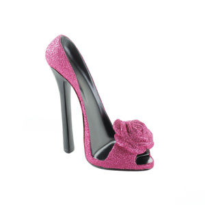 PINK ROSE SHOE PHONE HOLDER